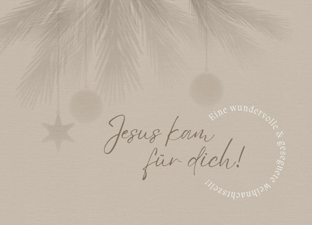 Postkarten Jesus kam für dich! - Johannes 1,14