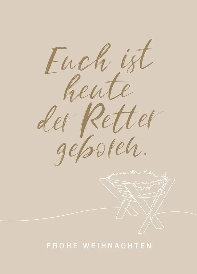 Postkarten Frohe Weihnachten - Lukas 2,11