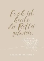 Postkarten Frohe Weihnachten - Lukas 2,11