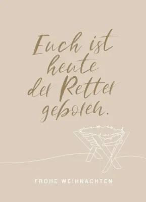Postkarten Frohe Weihnachten - Lukas 2,11
