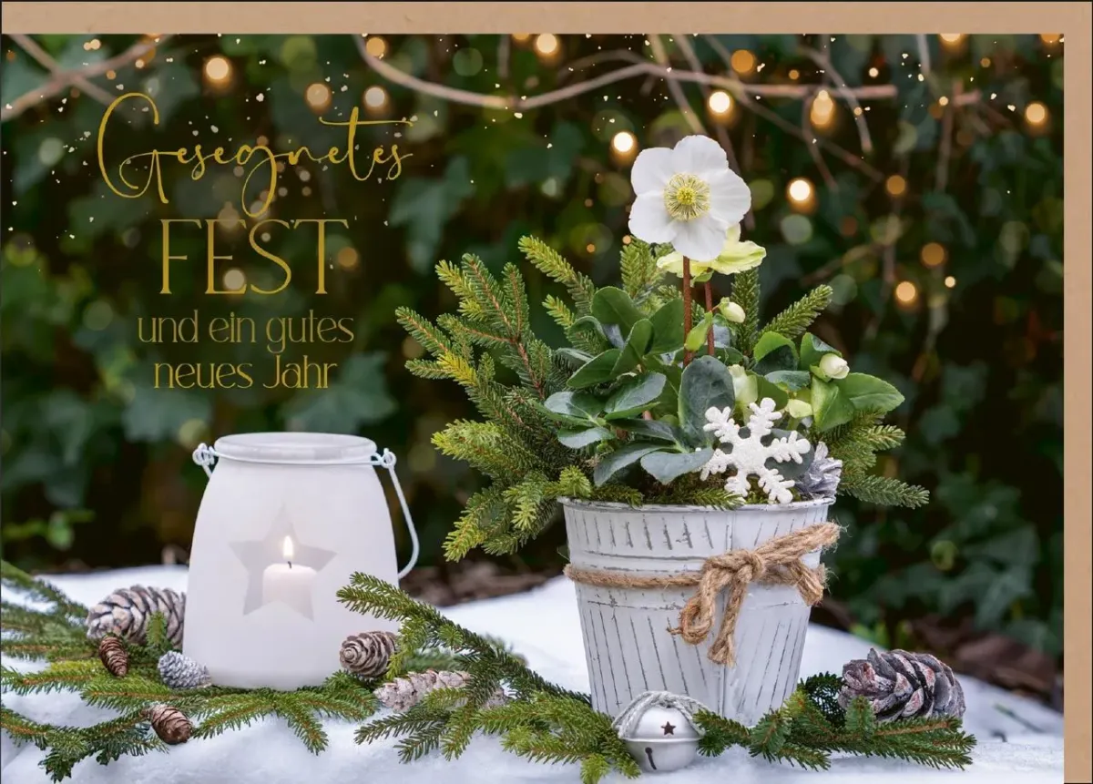 Faltkarte Gesegnetes Fest Kerze - Jesaja 9,5