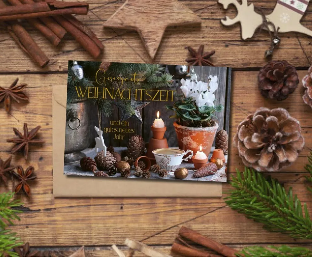 Faltkarte Weihnachtszeit - 1. Johannes 4,9