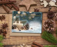 Faltkarte Weihnachtszeit Kerzen - Jesaja 40,5