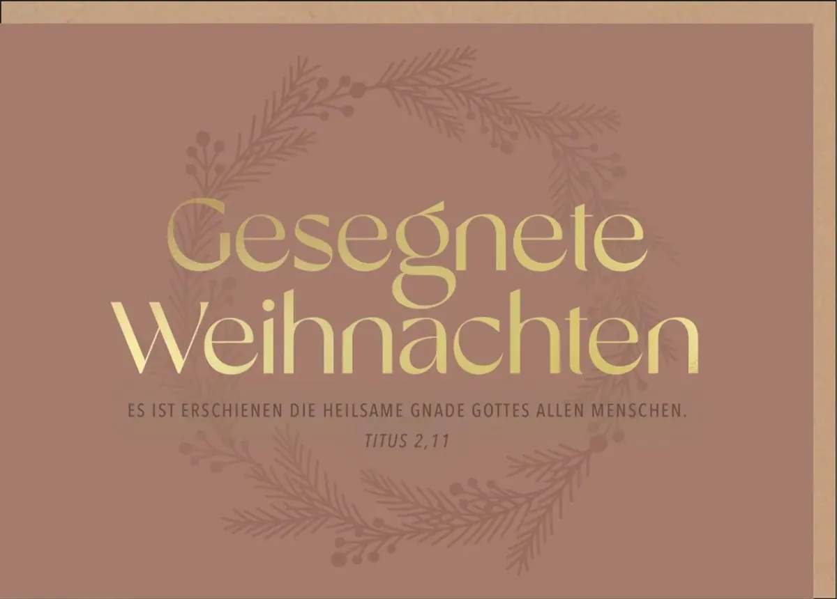 Faltkarte Heilsame Gnade - Titus 2,11