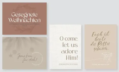 Minikarten Weihnachten Fatzer alive - 12 Kärtchen