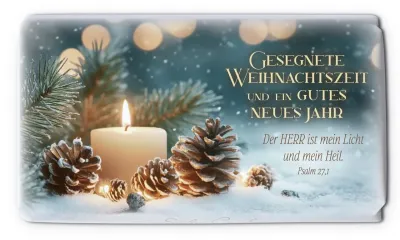 Schokolade Weihnachtszeit - Psalm 27,1