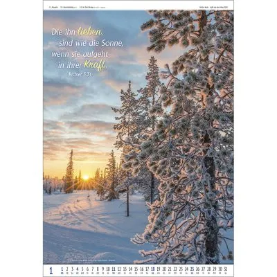 Gottes Wort - Licht auf dem Weg - Wandkalender
