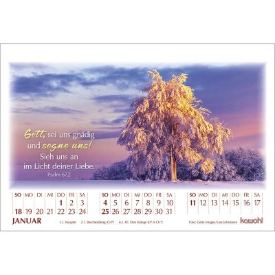 In seinem Licht - Tischkalender