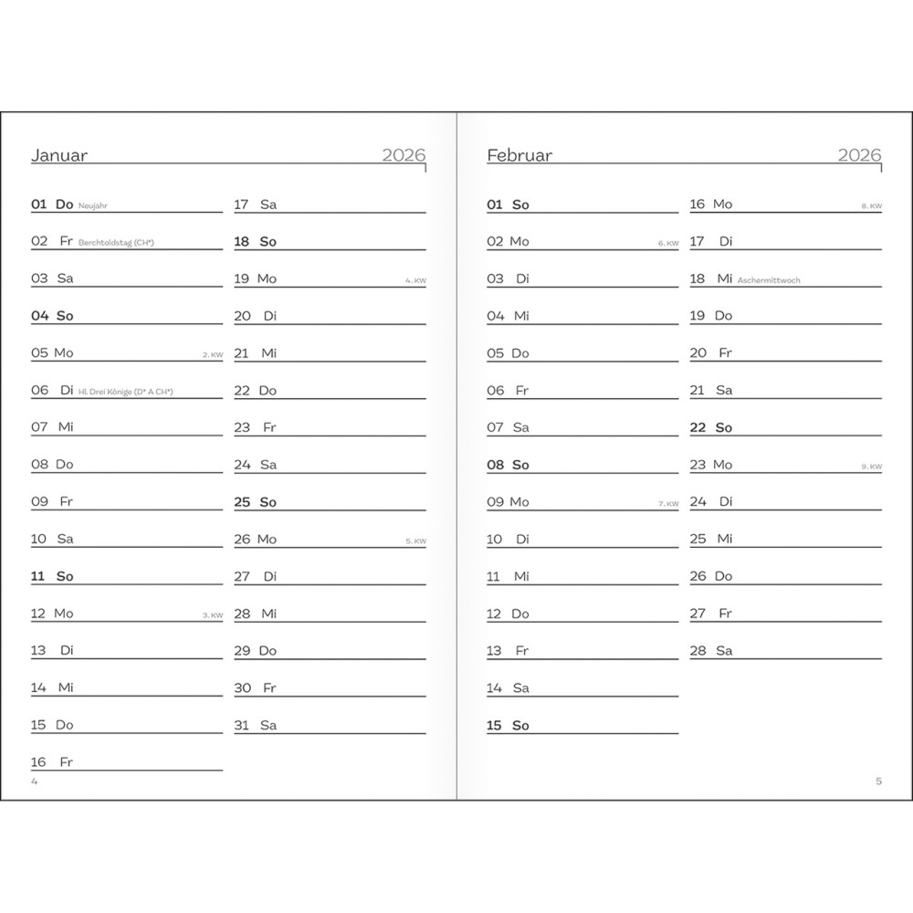 Jahreslosung 2026 - Offenbarung 21:5 - Terminkalender