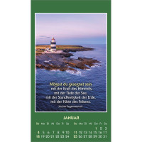 Möge Gott deinen Tag segnen - Irische Segenswünsche - Aufkleber-Kalender