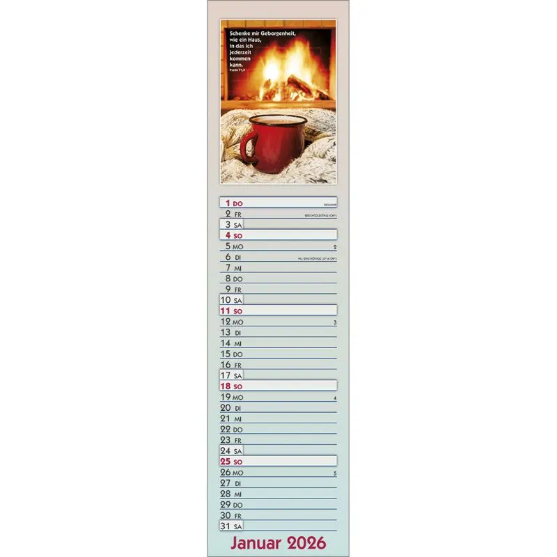 Viel Glück und viel Segen auf all deinen Wegen - Streifenkalender