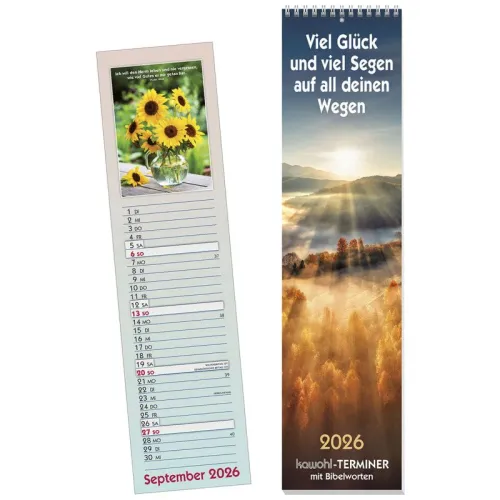 Viel Glück und viel Segen auf all deinen Wegen - Streifenkalender