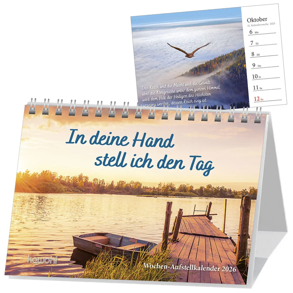 In deine Hand stell ich den Tag - Woche-Aufstellkalender