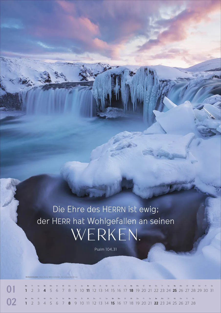 Wunder der Schöpfung - Super-Wandkalender mit 6 Postern