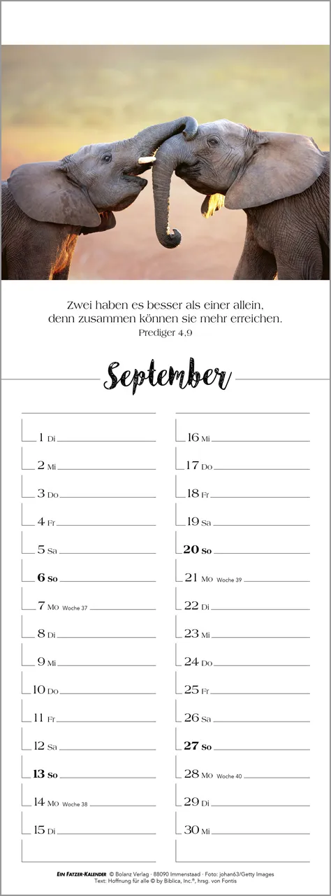 Denk dran - Streifenterminkalender