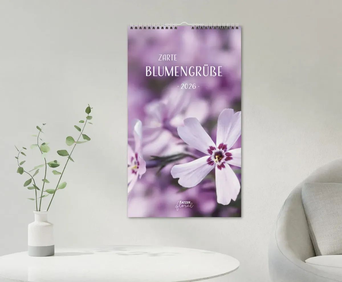 Zarte Blumengrüsse - Posterkalender