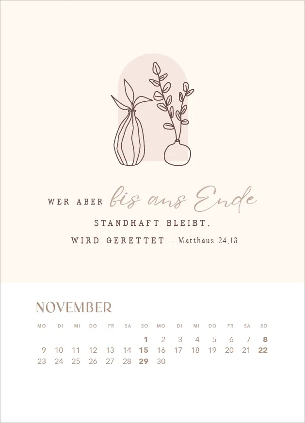 Hoffnung für immer - Tischkalender mit Holzaufsteller