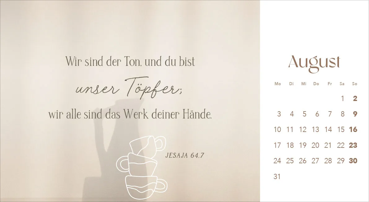 Leben in seiner Gegenwart - Tischkalender