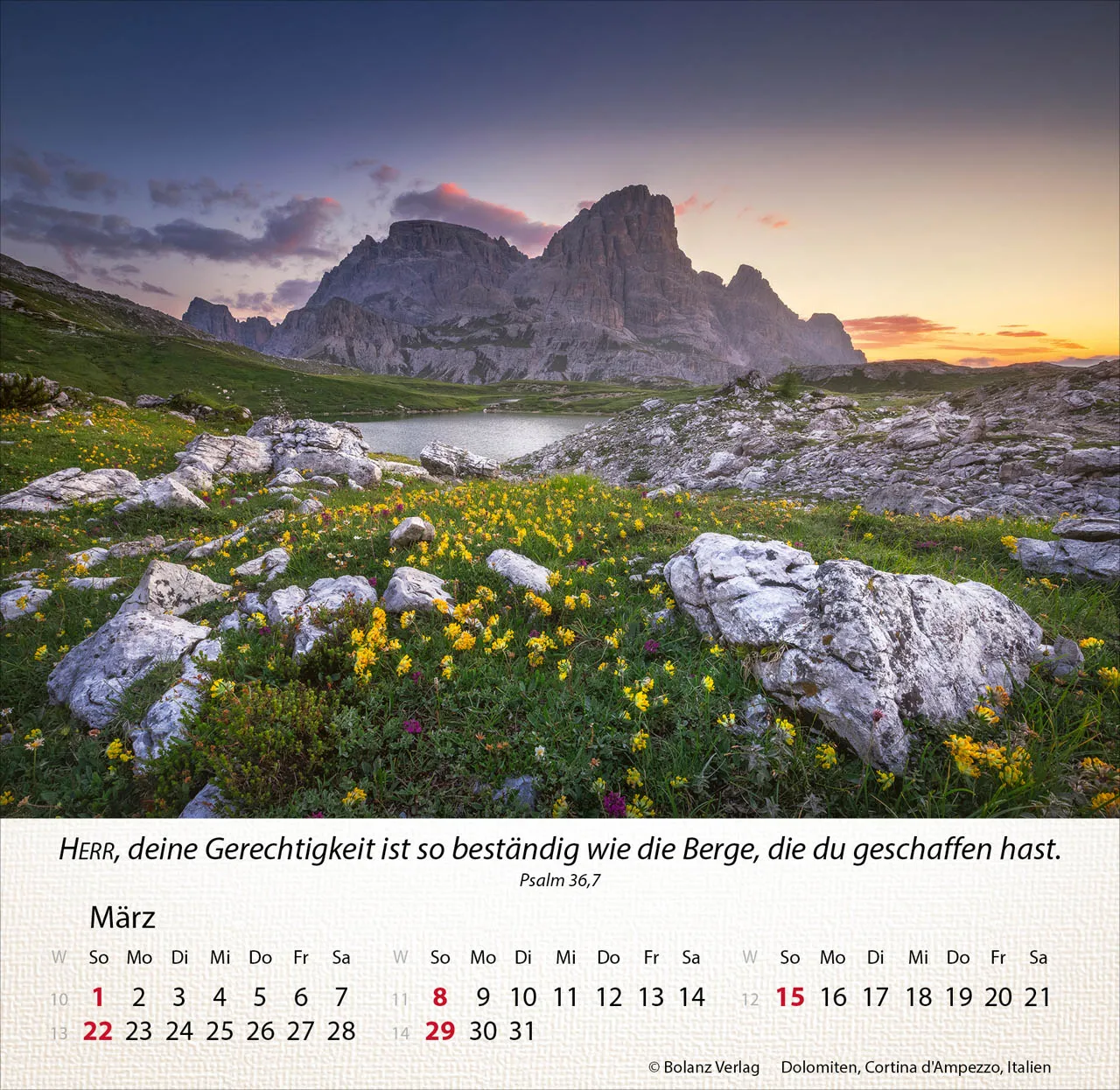 Berge - Tischkalender