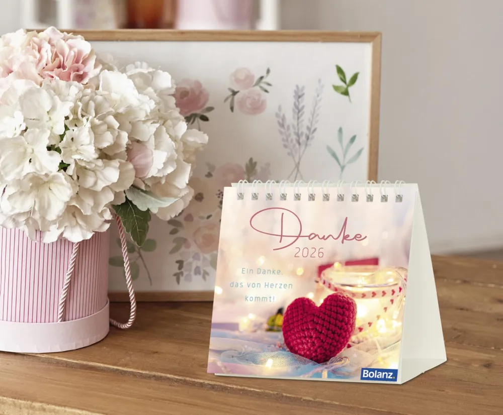 Kalender Danke - Ein Danke, das von Herzen kommt - Minikalender