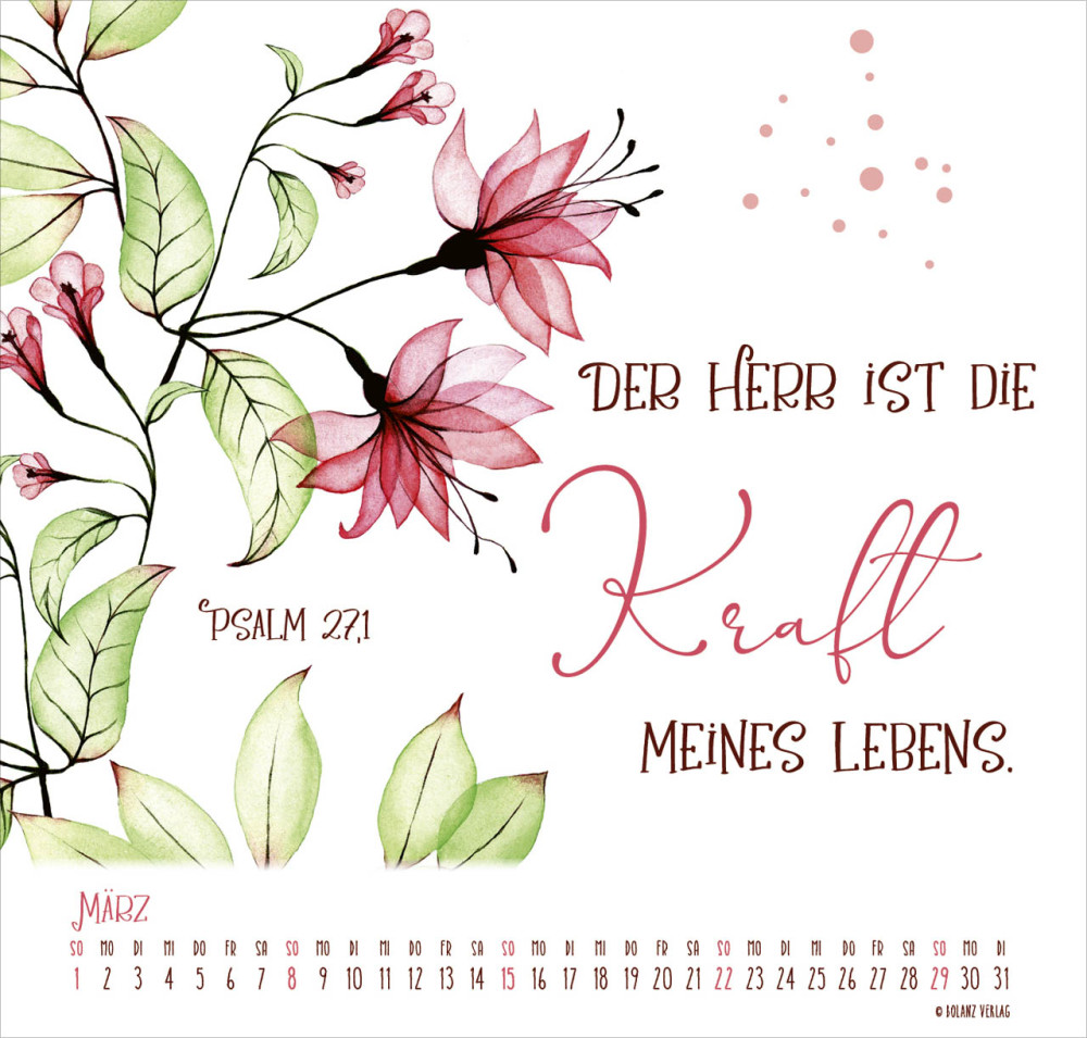 Kalender Gesegnet Tag für Tag - Posterkalender