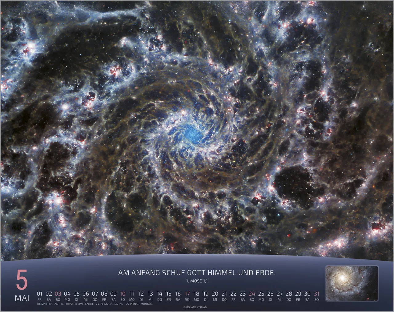 Kalender Du bist nicht fern - Das Universum - ein Gedanke Gottes, Panorama-Super-Wandkalender
