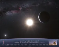 Kalender Du bist nicht fern - Das Universum - ein Gedanke Gottes, Panorama-Super-Wandkalender
