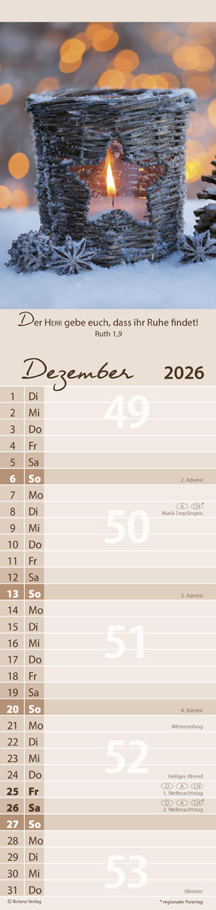 Für Alle - Streifenterminkalender