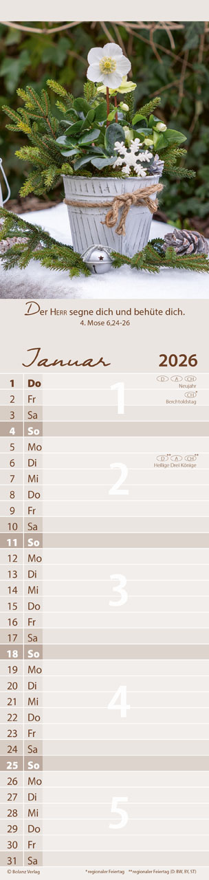 Von mir zu dir - Streifenterminalkalender