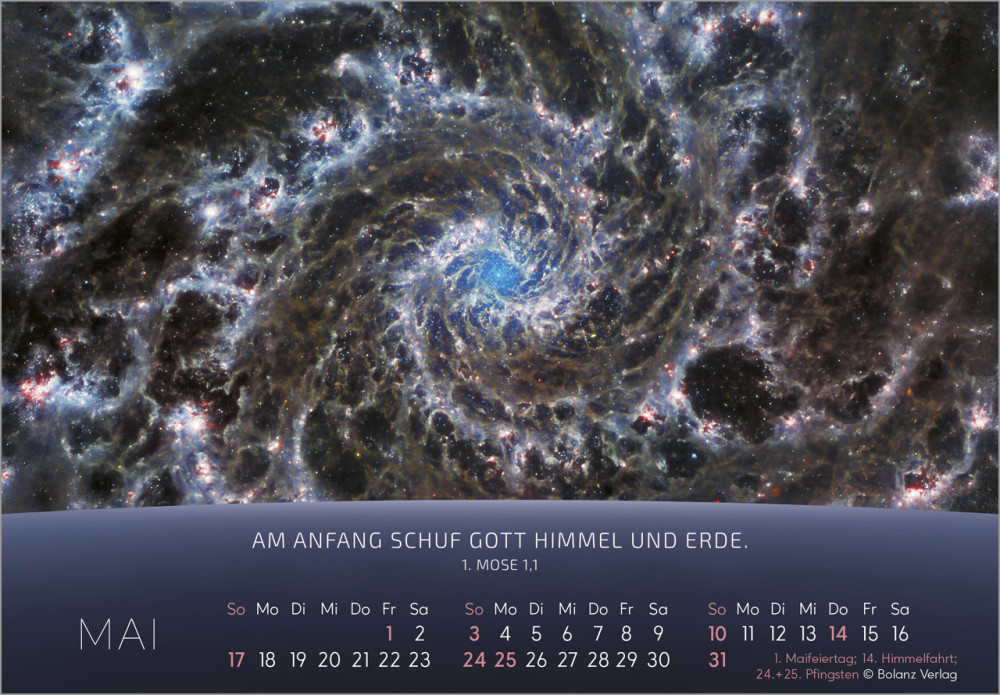 Kalender Du bist nicht fern - Das Universum - ein Gedanke Gottes, Panoramakalender