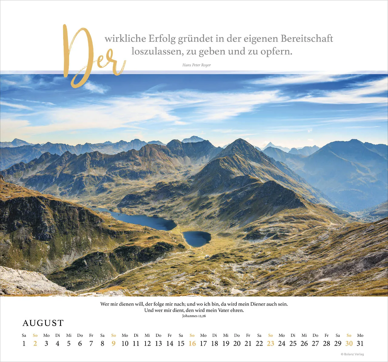 Fels meiner Stärke - Hans Peter Royer - Wandkalender