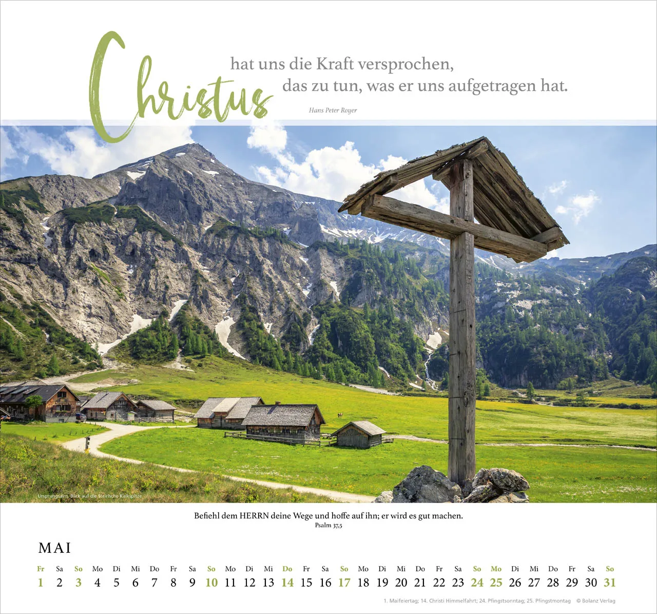 Fels meiner Stärke - Hans Peter Royer - Wandkalender