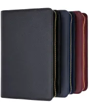 Bibelhülle für Schlachter 2000 Taschenausgaben - Rindleder, fein genarbt, Dunbelblau