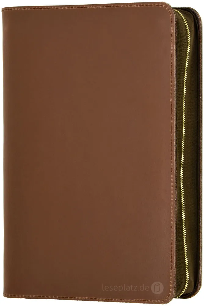 Bibelhülle "Kansas" für MacArthur Studienbibel - starkes rustikales Echtleder