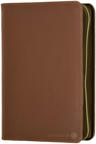 Bibelhülle "Kansas" für MacArthur Studienbibel - starkes rustikales Echtleder