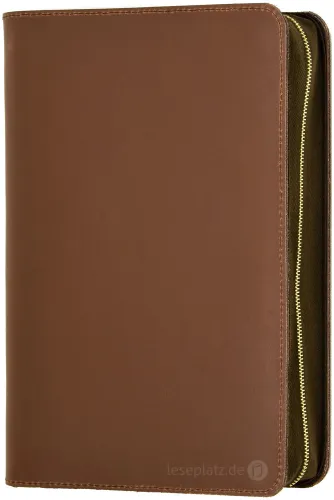 Bibelhülle "Kansas" für MacArthur Studienbibel - starkes rustikales Echtleder