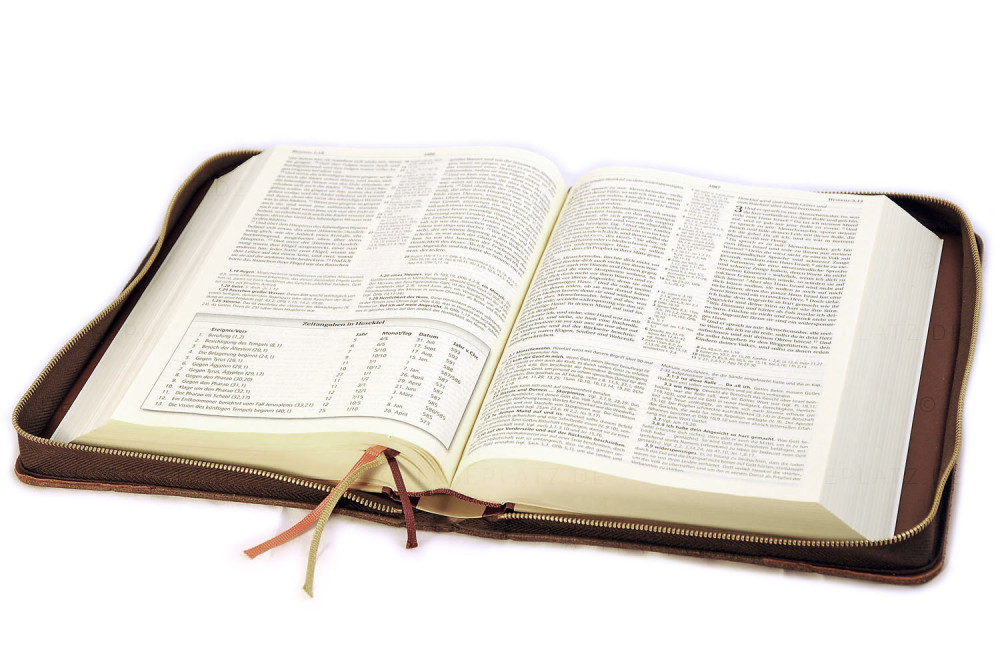 Bibelhülle "Kansas" für MacArthur Studienbibel - starkes rustikales Echtleder