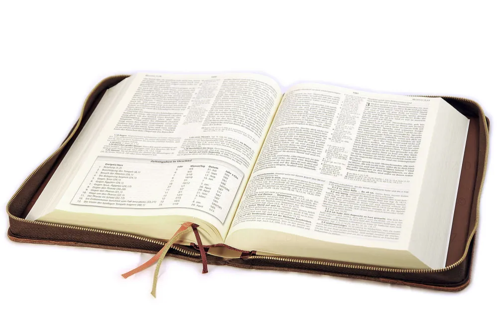 Bibelhülle "Kansas" für MacArthur Studienbibel - starkes rustikales Echtleder