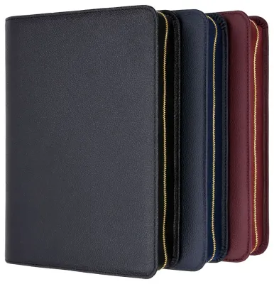 Bibelhülle für Schlachter 2000 Standardausgaben - Rindleder, fein genarbt - Dunkelblau