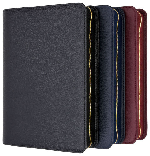 Bibelhülle für Schlachter 2000 Grossdruckausgabe - Rindleder, fein genarbt, Bordeaux-Rot