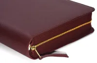 Bibelhülle für Schlachter 2000 Grossdruckausgabe - Rindleder, fein genarbt, Bordeaux-Rot