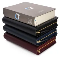 MacArthur Studienbibel mit Echtleder-Bibelhülle - Hülle in leicht genarbten Echtleder mit...