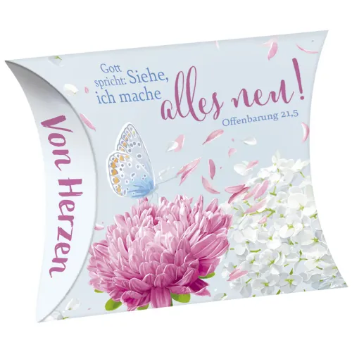 Gott spricht: Siehe, ich mache alles neu (Schafmilchseife Herz) - Jahreslosung 2026 - Duft: zart...