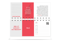 #meinMomento - Tischkalender zum Aufstellen mit Wochenkalendarium und Spiralbindung