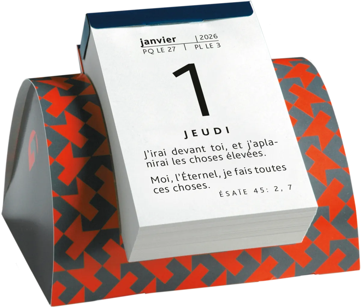 Calendrier Parole pour aujourd'hui - modèle de table