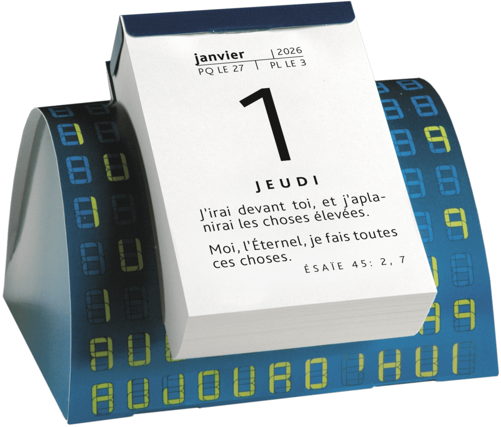 Calendrier Parole pour aujourd'hui - de table, modèle 3