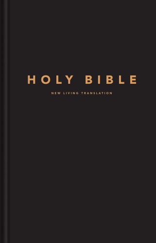 Anglais, Bible, New Living Translation, gros caractères, rigide noire - NLT Large Print Pew...