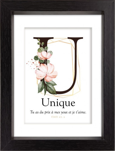 Mon cadre inspiration - U comme Unique
