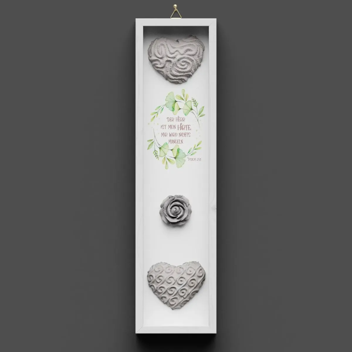 Cementini Wandbild Hirte Psalm 23,1 lovely - aus Holz & Betonbuchstaben