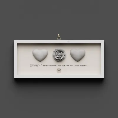 Cementini Wandbild Jer. 17,7-8 - Dekobild mit Aufhängung